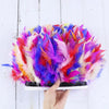 Fluffy Turkey Feathers Trim Ribbon Fringe