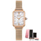 rose gold white