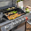 5 burners Propane gas grill with burner and side burner, stainless steel grill 632 square feet. 64,000 btu, silver