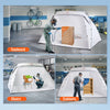 VEVOR Portable Paint Both Shelter 7.5x5.2x5.2/10x7x6ft Складаний намет для фарбування розпиленням для меблів. Інструмент для хобі.