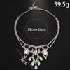 AB Rhinestone Water Drop Necklace