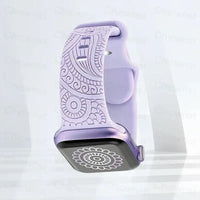 Apple Watch Silicone Strap - Stylish, Engraved Design