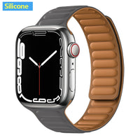 Apple Watch Leather Band - Premium Magnetic Loop Strap