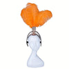 Ostrich Feathered Rhinestone Headpiece