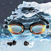 Fashion Swimming Set Goggles Earplugs Nose Clips Swim Cap Anti-Fog UV-Proof Waterproof Unisex Adult Training Essential Swimming