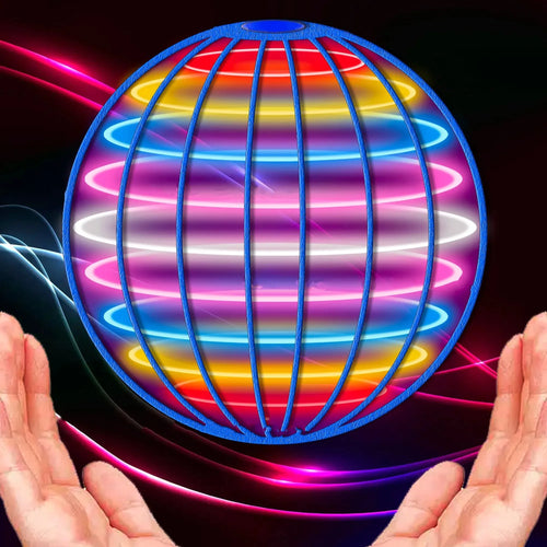 Flying Ball Spinner Toy Hand Control Drone Helicopter 360° Rotating Mini UFO with Light Kids Gifts Game Children Sports Ball