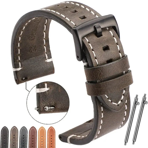 Ticwatch Genuine Leather Band - Elegant Minimalist Design