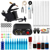 Tattoo Kit Beginner Tattoo Machine Gun with Power Supply Needles Permanent Ink Pigment Complete Tattoo Set for Tattoo Body Art