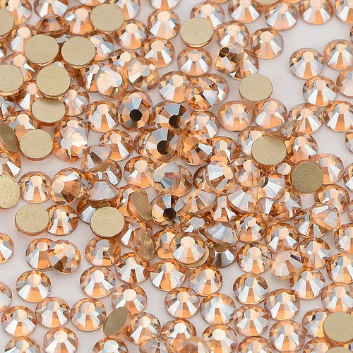 SS3-SS30 Yellow Series Non-Hotfix Glass Flat Back Rhinestones