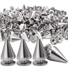 Metal Cone Studs & Spikes Screwback Rivets for Leathercraft, Clothes & DIY Hardware