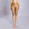 Women's Oil Glossy Sheer High-Waist Shaping Shorts Satin Smooth Leggings