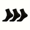 25% Silver Infused Grounding Socks Conductive Earthing Socks for Men Women Anti-Odor & Moisture Wicking Socks(3 Pairs)