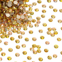 SS3-SS30 Gold Bottom Flat Back Glass High Quality Crystal Rhinestones