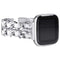 silver - white leather / for Fitbit Versa 4