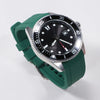 Motorola Moto Curved End Silicone Watch Band, Waterproof Rubber Strap