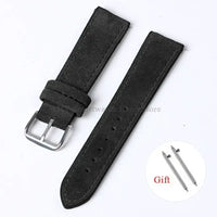 Amazfit Leather Watch Strap Vintage Suede Quick Release - Handmade Stitching