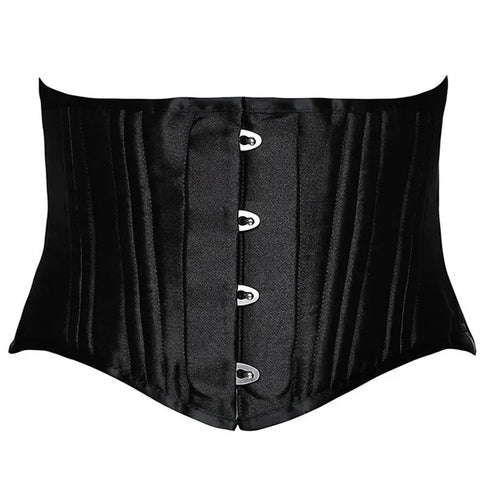 24 Steel Bone Underbust Corset Heavy Duty Waist Trainer Cincher Bustier
