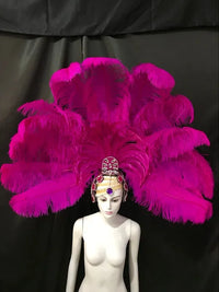 The Stardust Samba Enchantment – Exquisite Feathered Dance & Stage Headdress