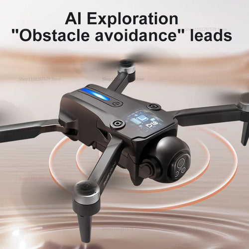 2025 New D18 Drone with 8K HD 150° Electric dual camera Angle Obstacle Avoidance Foldable Quadcopter for Aerial Photography Toy