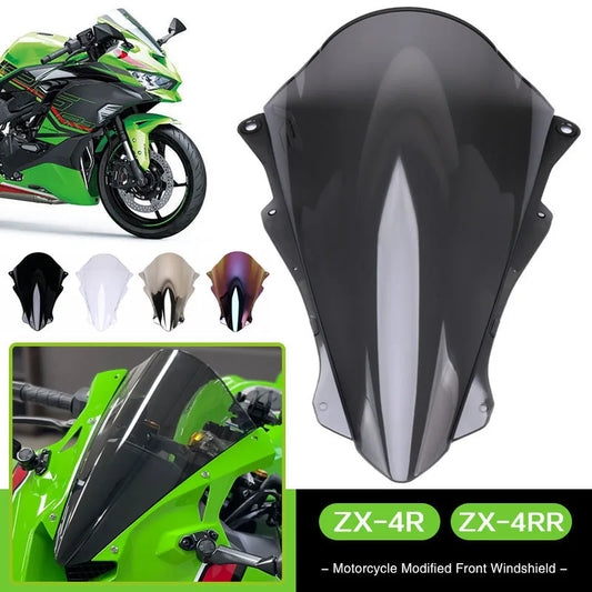 Motorcycle Front Windshield Windscreen Baffle Wind Deflectors Fit For ZX-4R ZX-4RR ZX4R ZX4RR ZX 4R 4RR 2023