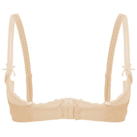 Lace Underwire Half-Cup Push-Up Bra