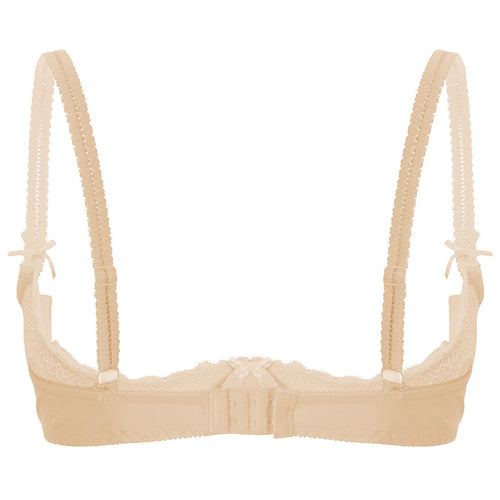Lace Underwire Half-Cup Push-Up Bra