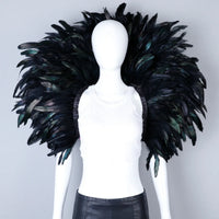 Festival Carnival Feather Shoulder Shawl