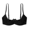 Lace Underwire Half-Cup Balconette Bra