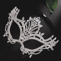 Rhinestone Mask Veil Performance Face Accessories