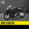 1/12 BMW S1000RR Мотоцикл Іграшка 1:12 RMZ City Diecast Металева гоночна модель Super Sport Мініатюрна колекція подарунків для хлопчиків