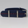Polar Watch Band Nylon Elastic Strap Unisex Military Style Blue Red