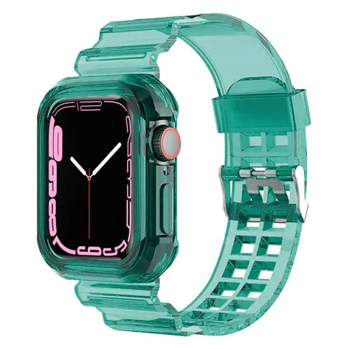 Apple Watch Clear Silicone Band - Durable Comfortable Strap