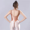 Backless High-Cut Sheer Oil Glossy Bodysuit Satin Smooth Leotard