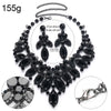 Rhinestone Drop Necklace & Earring Set