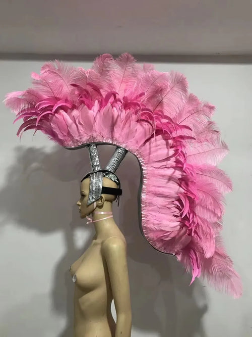 The Stardust Luminary – Premium Feathered Carnival & Samba Halo Headdress