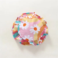 Toddler Boy  Rash Guard Swimsuit Short Sleeve High Neck Zipper Beach Pool Bodysuit Swimwear Cap