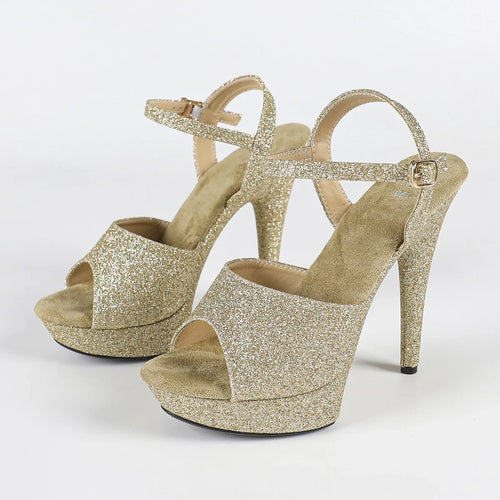 The Stardust Velvet Siren Stiletto – Luxury 13cm Platform Sandal
