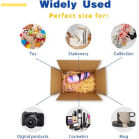100-Pack Corrugated Cardboard Shipping Boxes   8x6x4" 6x4x4" 6x4x2" 4x4x4" Mailing, Packing, Moving & Storage for Business/Home
