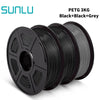 SUNLU PETG 3D Filament 1KG 3 Rolls 1.75mm +/-0.02MM 3D Printing Filament Neatly Wound Filament Vacuum Packing Fast Shipping EzBuyCo