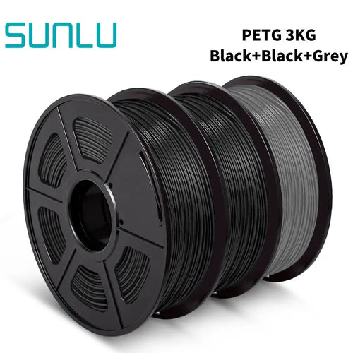 SUNLU PETG 3D Filament 1KG 3 Rolls 1.75mm +/-0.02MM 3D Printing Filament Neatly Wound Filament Vacuum Packing Fast Shipping EzBuyCo