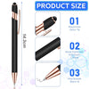 50 Pieces Metal Ballpoint Pens With Stylus Tip For Touch Screens Writing Stationery Office School Gifts Custom Logo Advertising