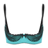 Lace Underwire Half-Cup Balconette Bra