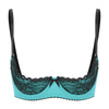 Lace Underwire Half-Cup Balconette Bra