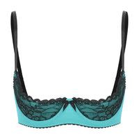 Lace Underwire Half-Cup Balconette Bra