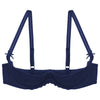 Lace Underwire Half-Cup Push-Up Bra