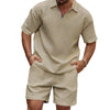 Men s Casual Outfit Short Sleeve Tee with Drawstring Shorts Set for a Stylish Summer Look