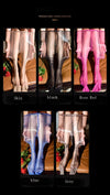 1D Ultra-Thin Oil Glossy Hollow-Out Sheer Shaping Pantyhose Shiny Tights