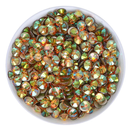 SS3-SS30 Gold Bottom Flat Back Glass High Quality Crystal Rhinestones
