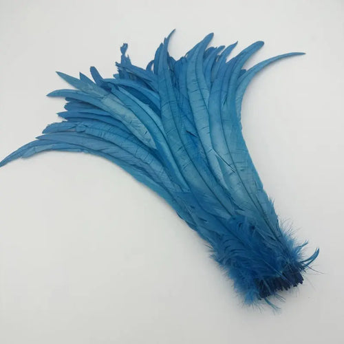 50PCS Two-Tone Rooster Tail Feathers (35-40CM)