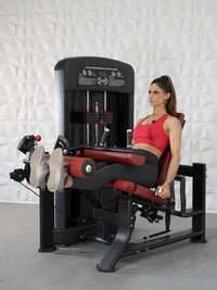 Elite Selectorized Leg Extension Seated Leg Curl Combo - Muscle D Fitness - Commercial Grade - Adjustable Seated - Pin Selectorized